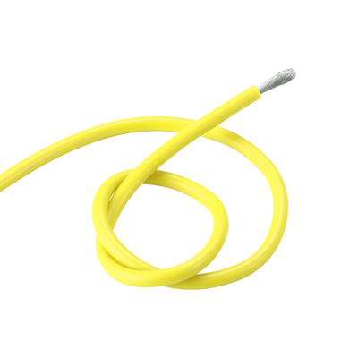 AWM3068 20AWG Silicone Rubber Insulated Wire 300V/150C UL758 FT2 Yellow Robot