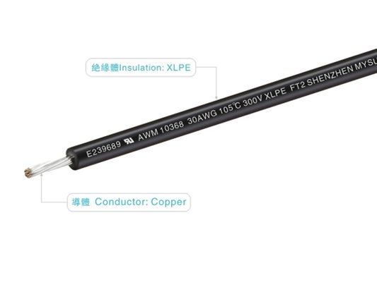 UL10368 300V 105C 10-40AWG XLPE wires   FT-2 for home appliance,lighting,industrial power wires