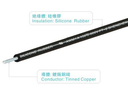 UL3529 600V 150C 1-26AWG Silicone rubber wires FT2 for home appliance,lighting,heater,industrial power