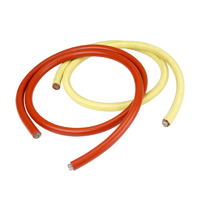 UL758 AWM3068 실리콘 고무 절연 전선은 600V/250C 20AWG FT2 노란 로봇에게 전보를 칩니다