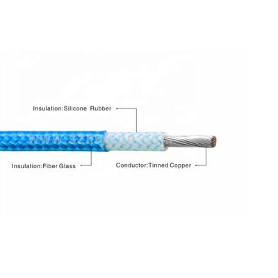 UL3122 300V 등급 전압과 200C 고온 실리콘 고무 단열 및 캔 된 구리 선도자