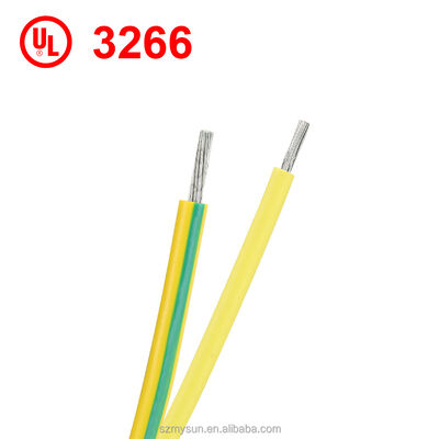 UL3266 XLPE 절연 전선, 주석 도금 구리 도체, 정격 온도 125°C, 정격 전압 300V