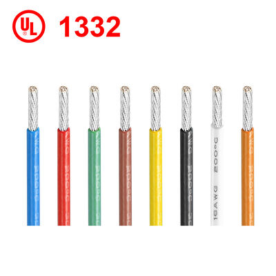 UL1332 FEP 절연 전선, 주석 도금 구리 도체, 유연성 및 200°C 정격 온도, 가전제품용