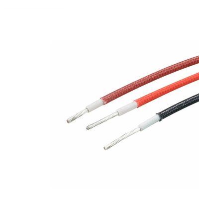 UL3071 600V Rated Voltage 200°C High Temperature Resistant Flexible Silicone Insulated Fiberglass Braided Heater Element Wire