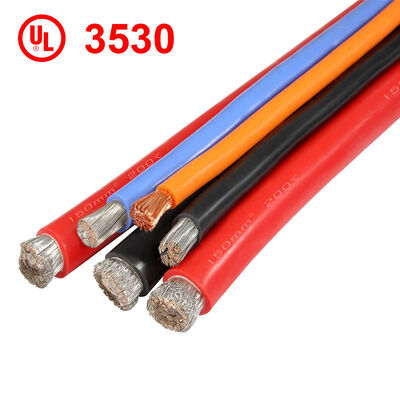 UL3530 200°C 애플리케이션용 주석 도금 구리 도체 고온 실리콘 절연 와이어