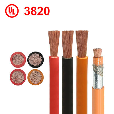 UL3820 XLPE 배터리 케이블 125C 1000V 고전압 전기 자동차 케이블 (자동차 및 산업용)